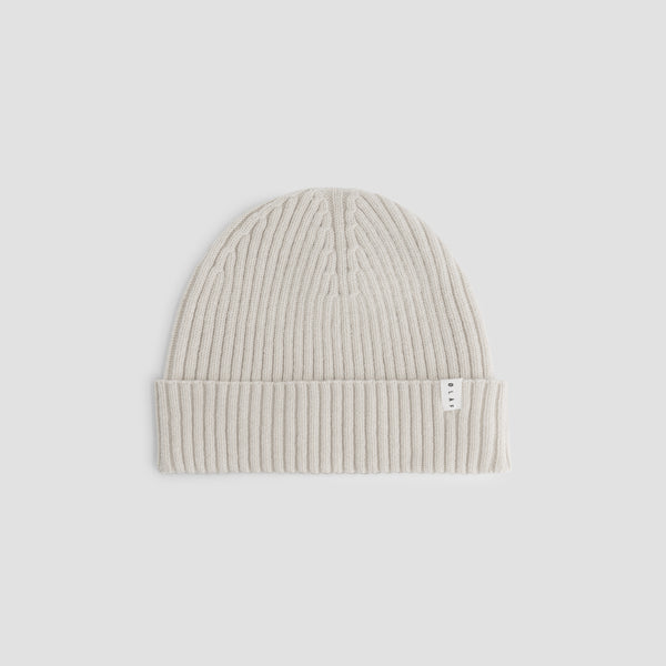 olaf hussein Wool Beanie Cement