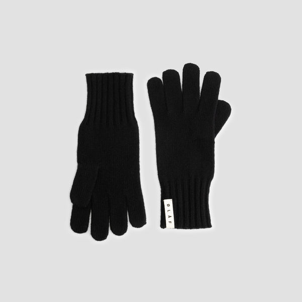 olaf hussein Wool Gloves Black