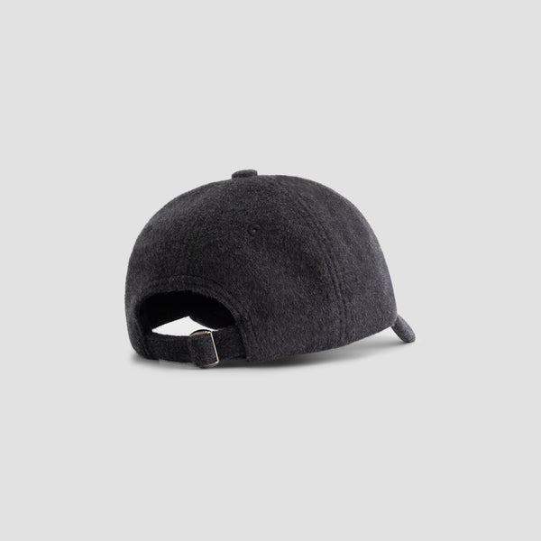 Olaf Hussein Signature Logo Wool Cap Charcoal Melange