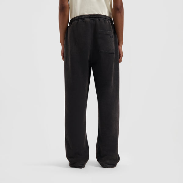 Olaf Hussein Washed Signature Straight Leg Sweat Pant Charcoal