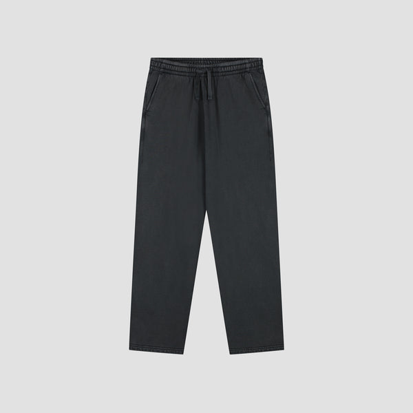 Olaf Hussein Washed Signature Straight Leg Sweat Pant Charcoal