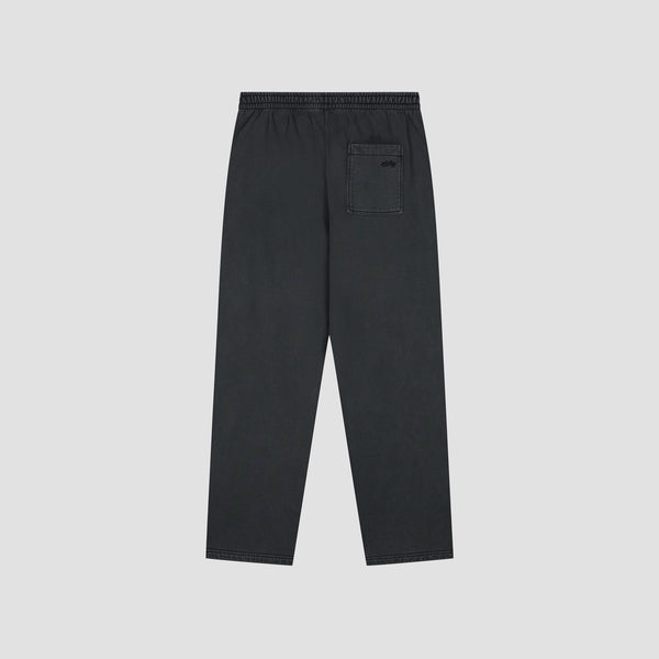 Olaf Hussein Washed Signature Straight Leg Sweat Pant Charcoal
