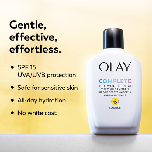 Olay Complete Lotion Moisturizer Sensitive SPF 15 4oz