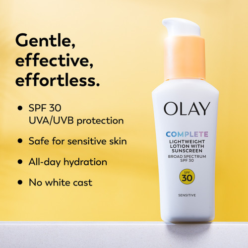 Olay Complete Lotion Moisturizer Sensitive SPF 30 SPF Provides Long-lasting Hydration For Sensitive Skin