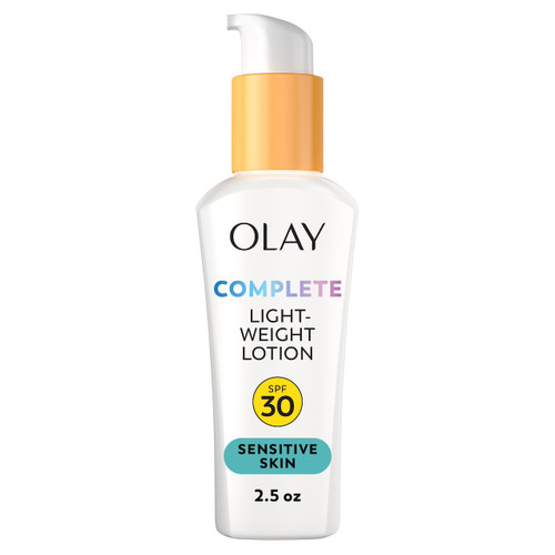 olay Complete Lotion Moisturizer Sensitive SPF 30 SPF provides long-lasting hydration for sensitive skin