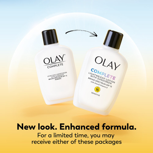 Olay Complete Lotion Moisturizer Sensitive With Sunscreen SPF 15 6oz