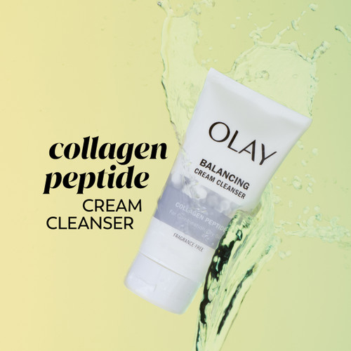 Olay Olay Balancing Cream Cleanser With Collagen Peptide Stand Firm With Your Skin