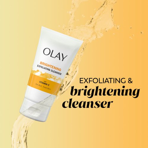 Olay Olay Brightening Exfoliating Cleanser With Vitamin C Gently Exfoliates