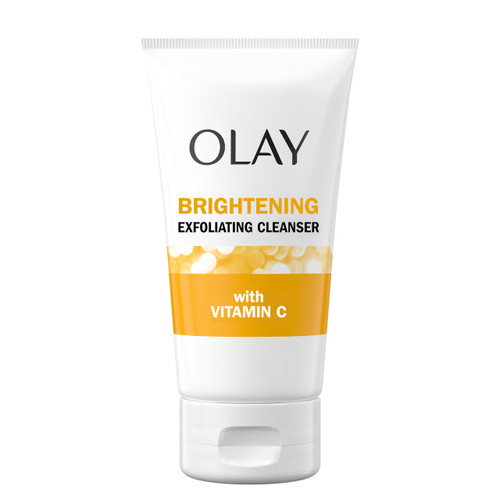 olay Olay Brightening Exfoliating Cleanser with Vitamin C Gently Exfoliates