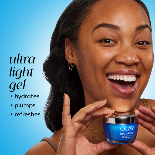 Olay Olay Hyaluronic Ultralight Gel Hydrates 2x Longer Than A $400 Cream