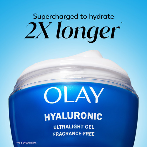 Olay Olay Hyaluronic Ultralight Gel Hydrates 2x Longer Than A $400 Cream
