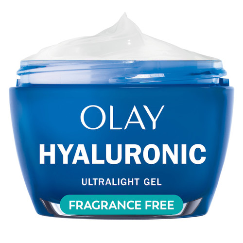 olay Olay Hyaluronic Ultralight Gel Hydrates 2x Longer than a $400 Cream