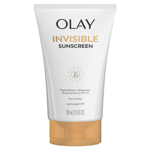 olay Olay Invisible Sunscreen SPF 35 100% Invisible Facial Sunscreen with Vitamin C for Weightless Sun Protection