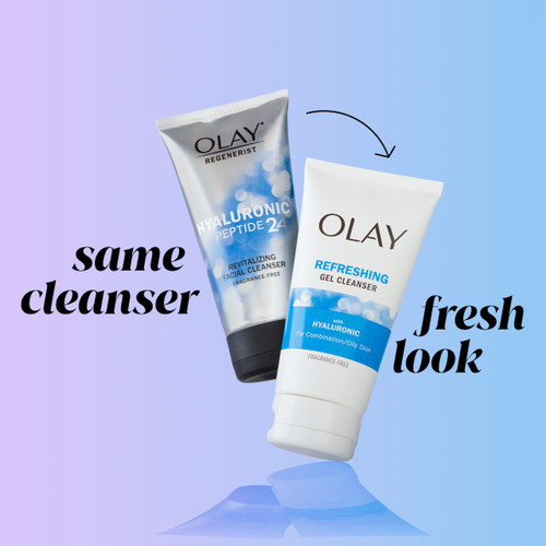 Olay Olay Refreshing Gel Cleanser With Hyaluronic Refreshing & Bubbly Cleanser