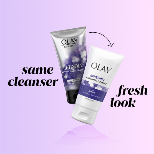 Olay Olay Renewing Exfoliating Cleanser With Retinol Gentle Exfoliation That Smooths And Renews Skin’s Surface