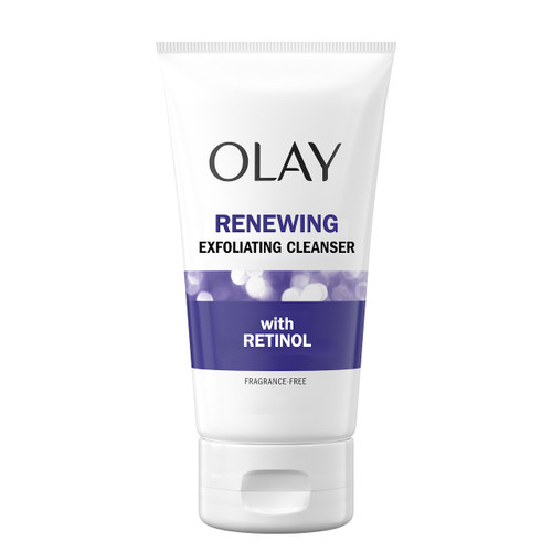 olay Olay Renewing Exfoliating Cleanser with Retinol Gentle exfoliation that smooths and renews skin’s surface