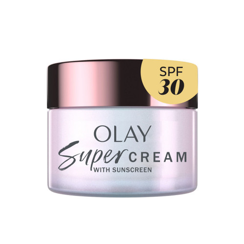 olay Olay Super Cream Mini with Sunscreen SPF 30 Ultra Lightweight SPF Face Moisturizer 5 Skin Benefits In 1