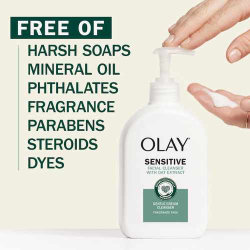 Olay Sensitive Facial Cleanser Soothes 7 Signs Of Sensitive Skin