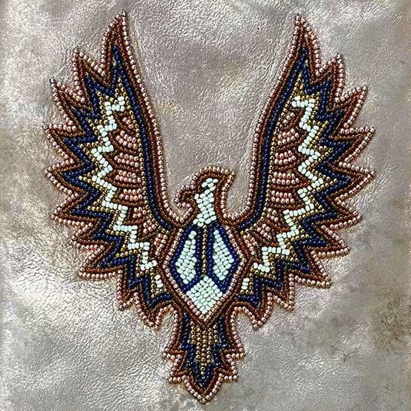 Old Gringo BEADED EAGLE CROSSBODY ROSEGOLD