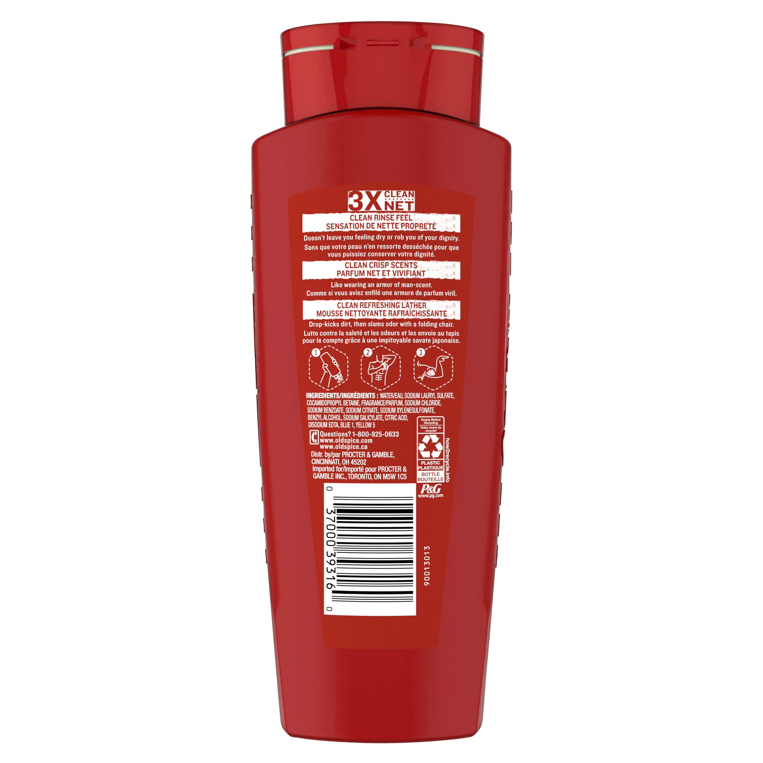 Old Spice High Endurance Body Wash For Men Pure Sport Scent 18 FL Oz (532 Ml)