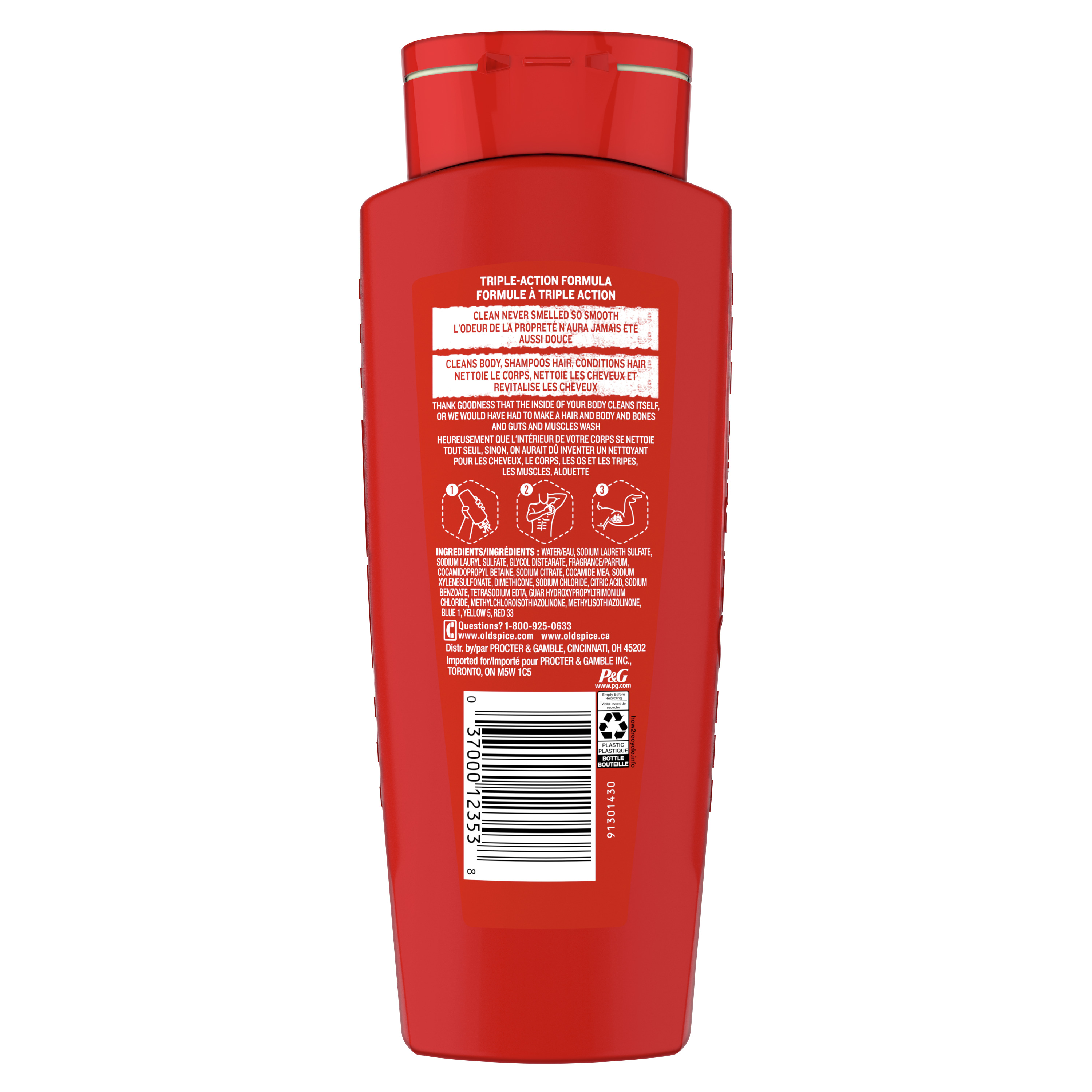 Old Spice High Endurance Hair & Body Wash Conditioner For Men 18 Fl Oz