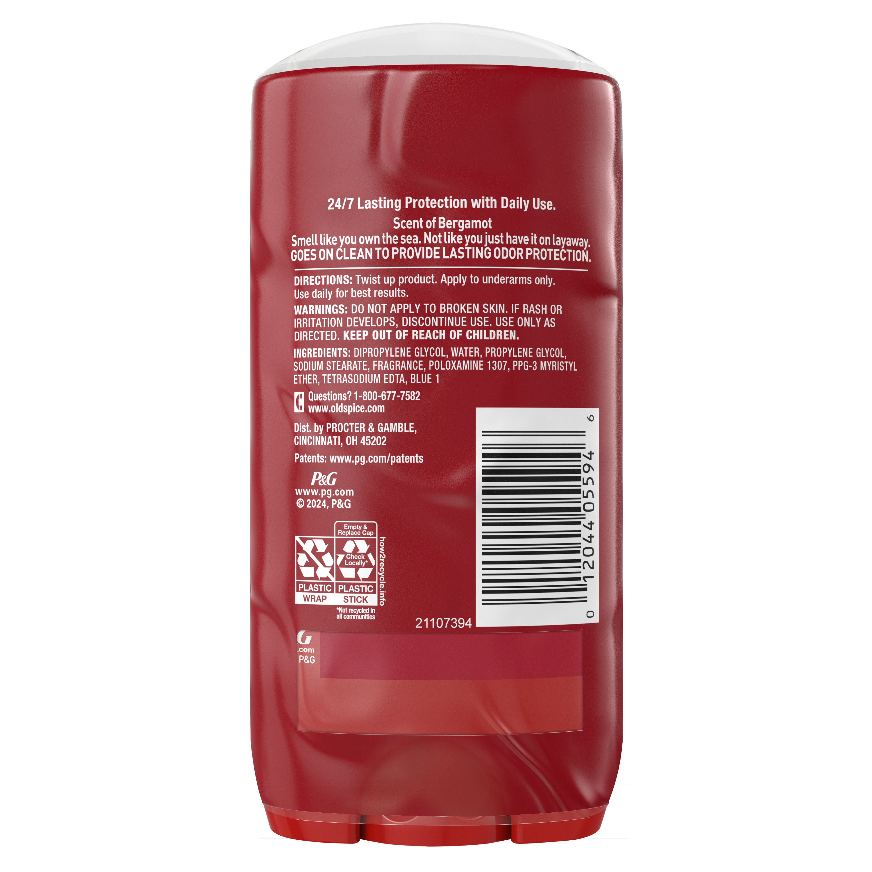 Old Spice Old Spice Aluminum Free Deodorant For Men Captain 2x 3 Oz Twin