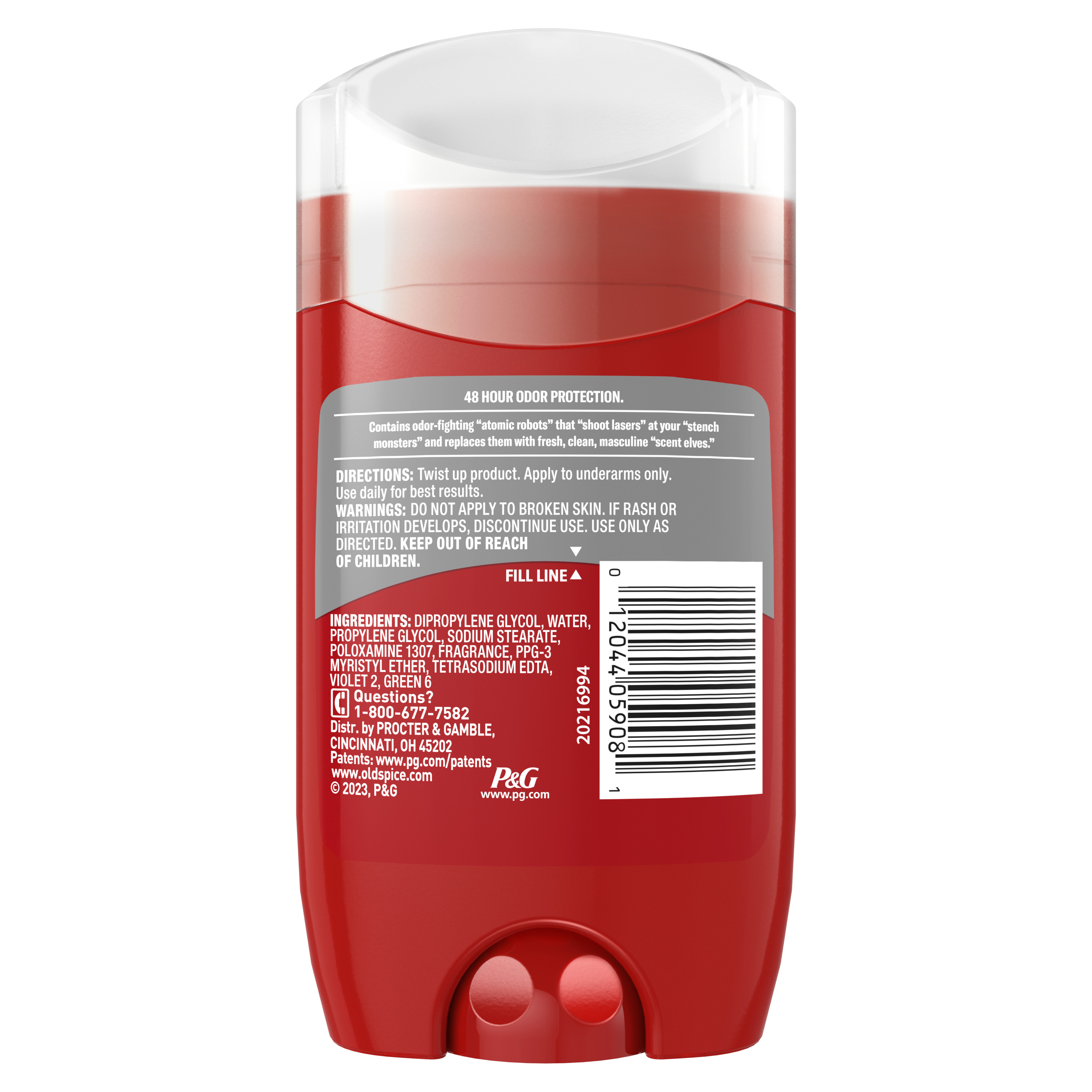 Old Spice Old Spice Aluminum Free Deodorant For Men Clean Scent High Endurance Deo 2 Oz