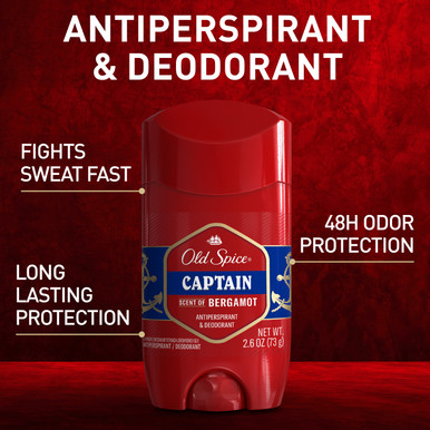 Old Spice Old Spice Antiperspirant And Deodorant Captain 2.6 Oz