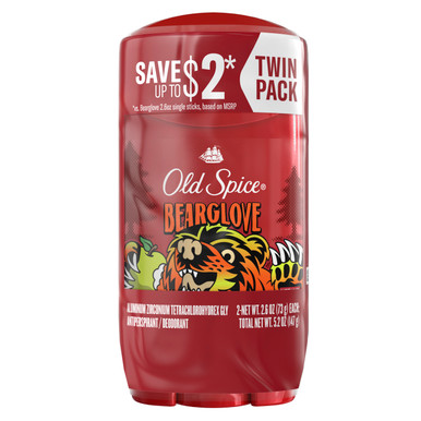 old spice Old Spice Antiperspirant and Deodorant for Men Bearglove 2x 2.6 Oz