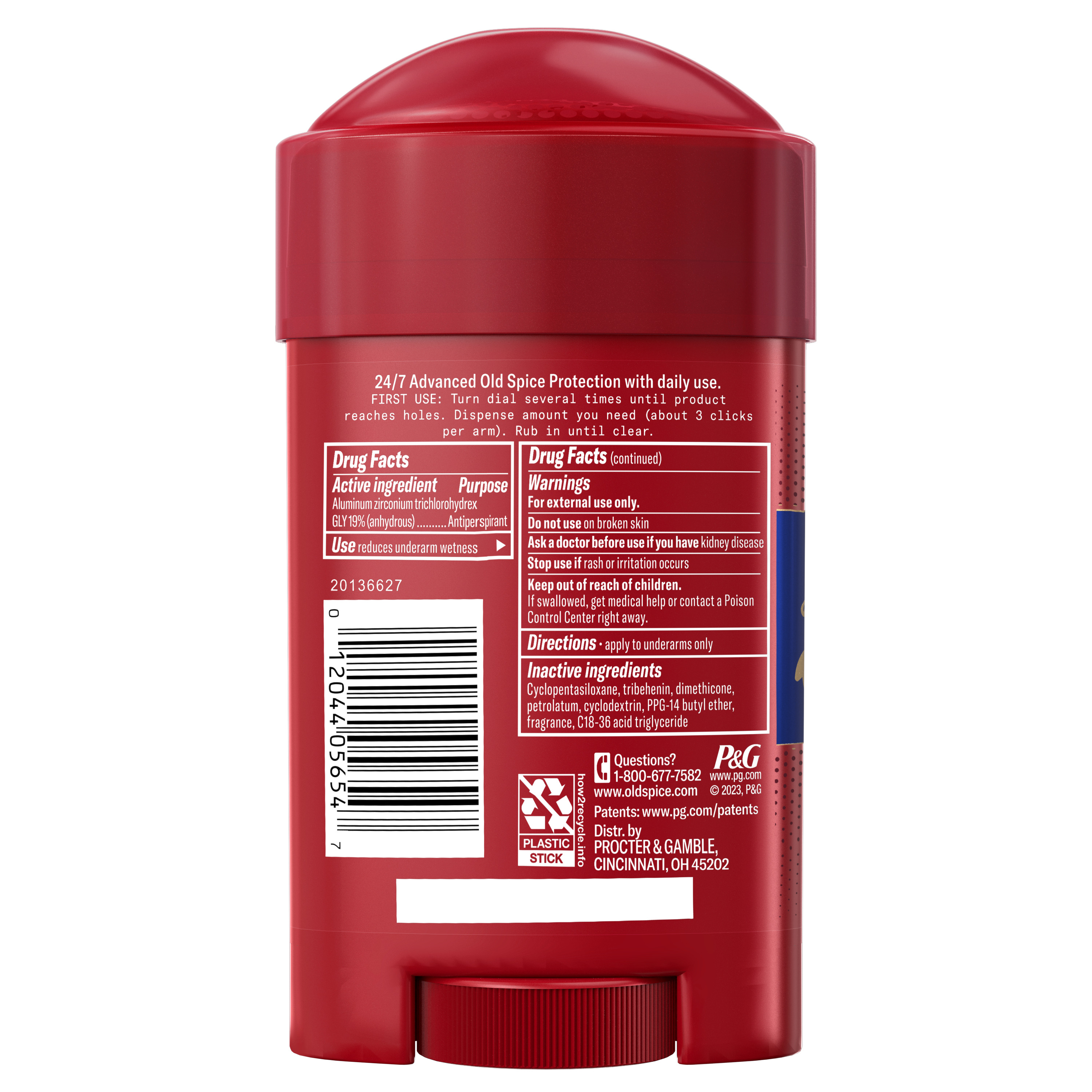 Old Spice Old Spice Antiperspirant & Deodorant For Men Captain 2.6 Oz
