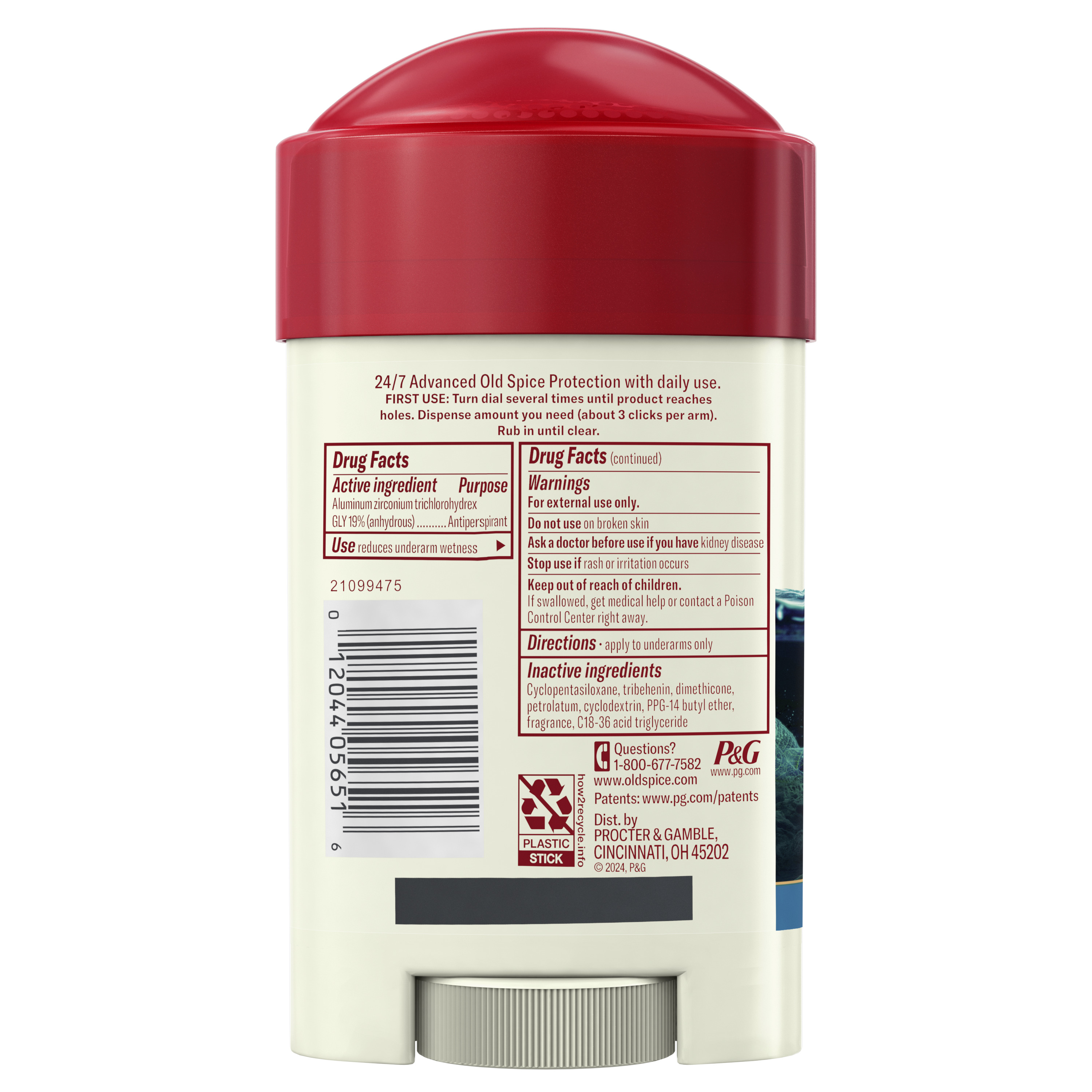 Old Spice Old Spice Antiperspirant & Deodorant For Men Deep Sea 2.6 Oz