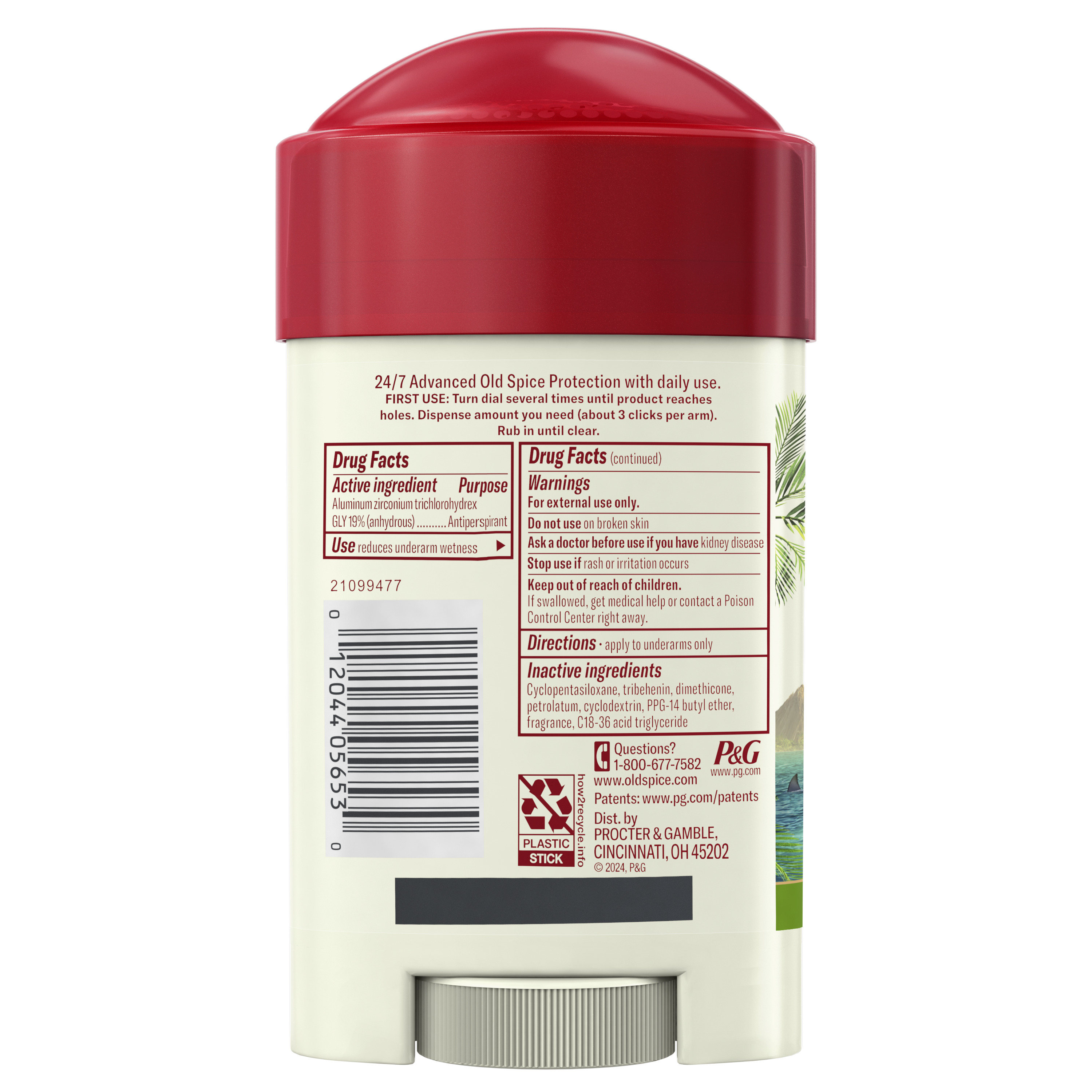 Old Spice Old Spice Antiperspirant & Deodorant For Men Fiji 2.6 Oz