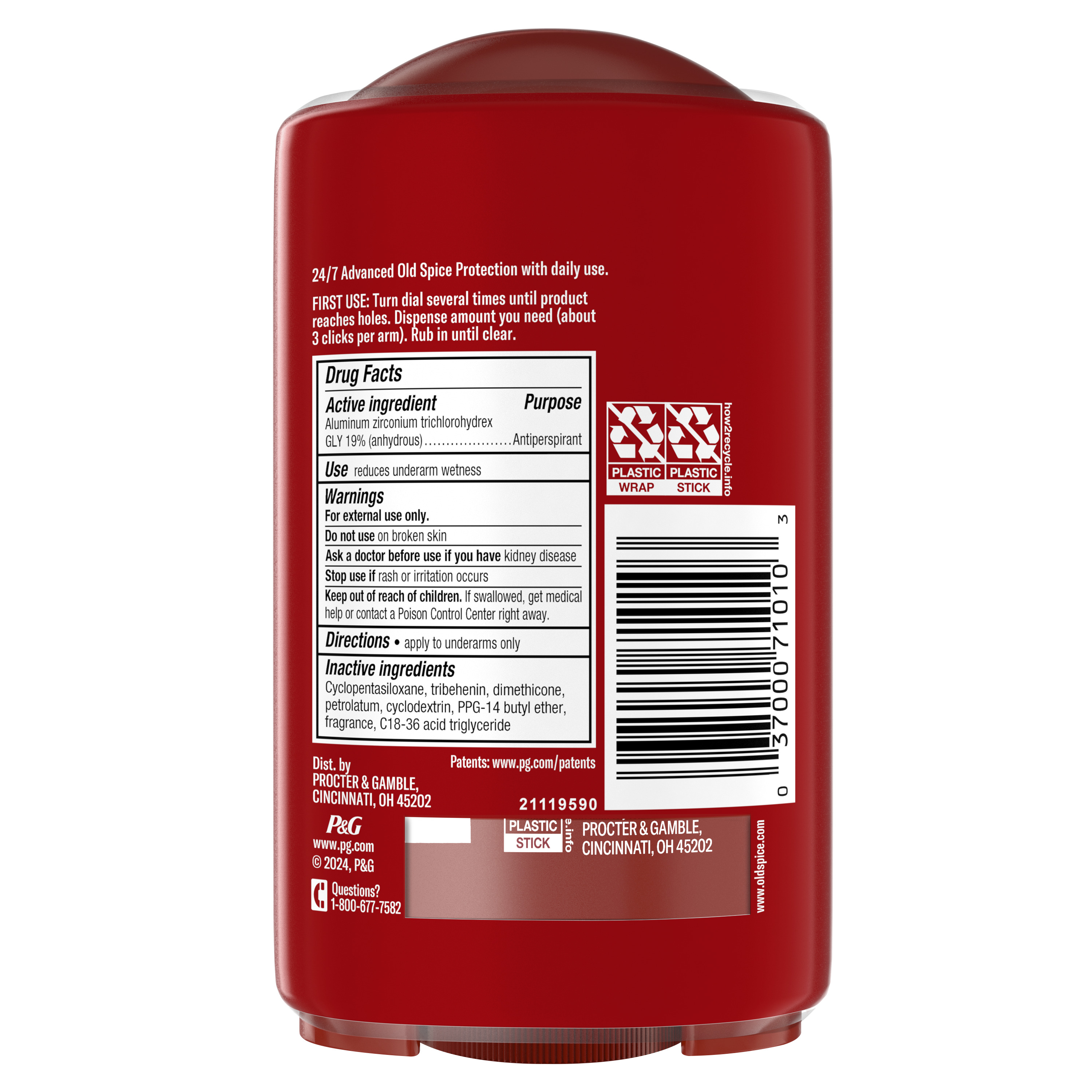 Old Spice Old Spice Antiperspirant & Deodorant For Men Swagger 2x 2.6 Oz Twin