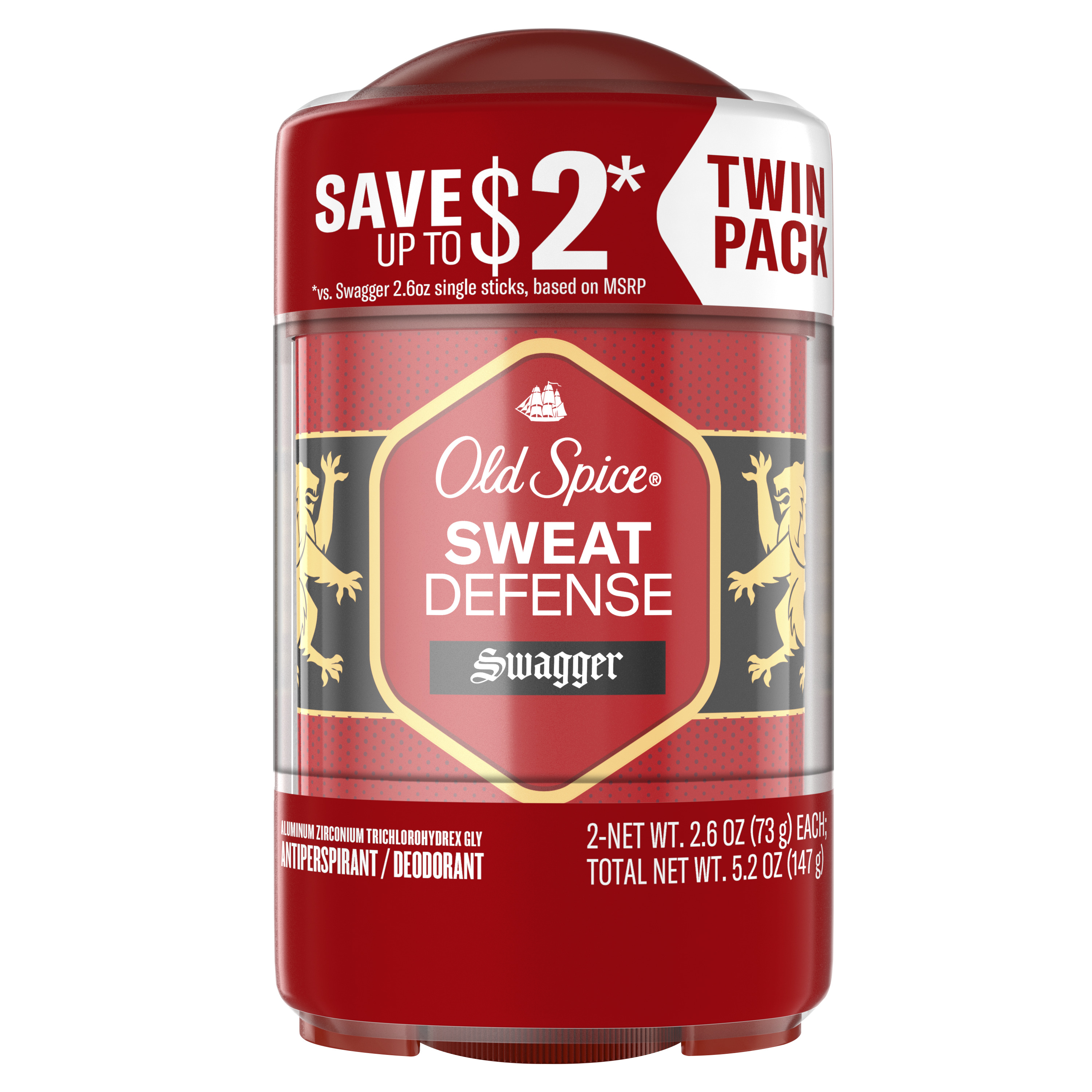 old spice Old Spice Antiperspirant & Deodorant for men Swagger 2x 2.6 Oz Twin