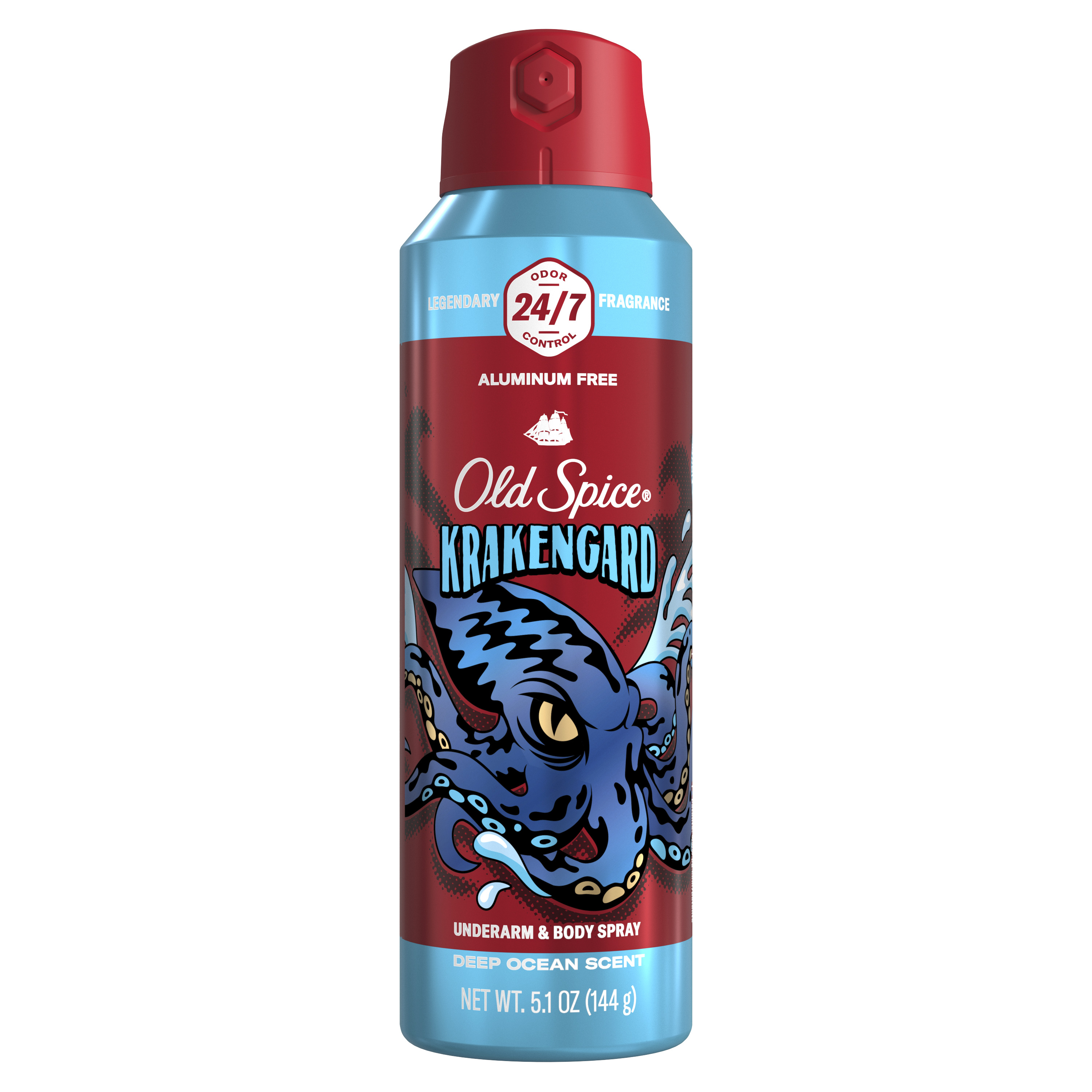 old spice Old Spice Body Spray Deodorant 24/7 Freshness Krakengard 5.1 Oz