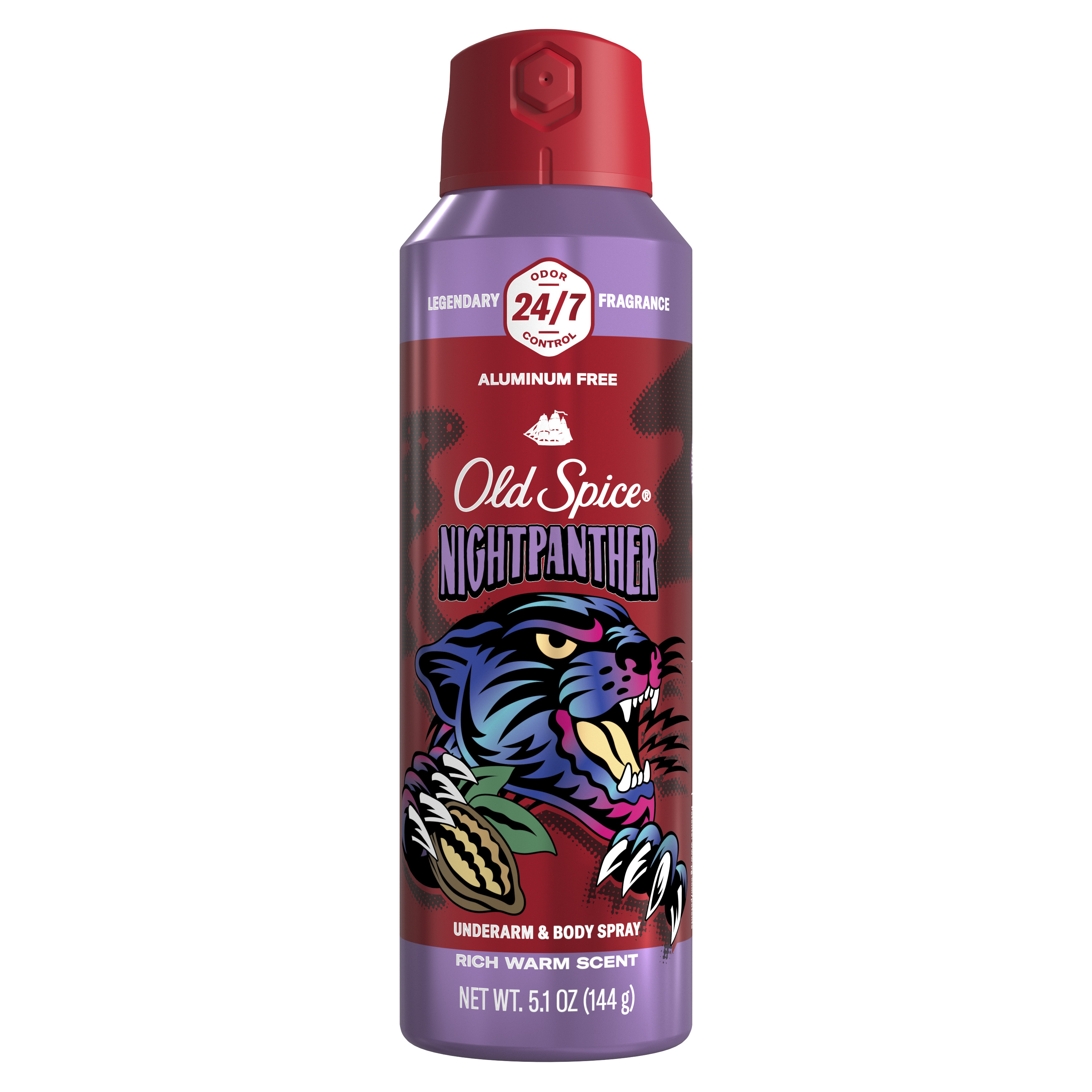 old spice Old Spice Body Spray Deodorant 24/7 Freshness Nightpanther 5.1 Oz
