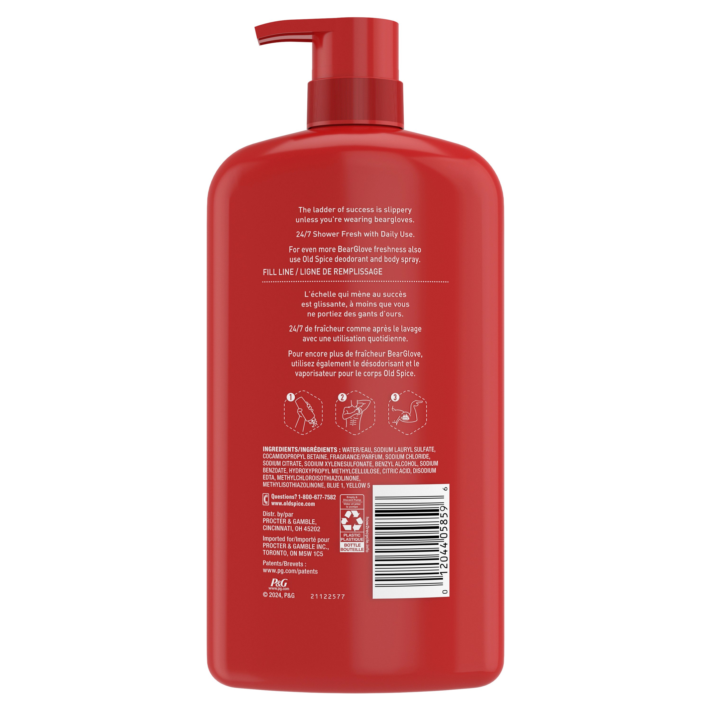 Old Spice Old Spice Body Wash For Men 24/7 Shower Clean Bearglove 27 Oz