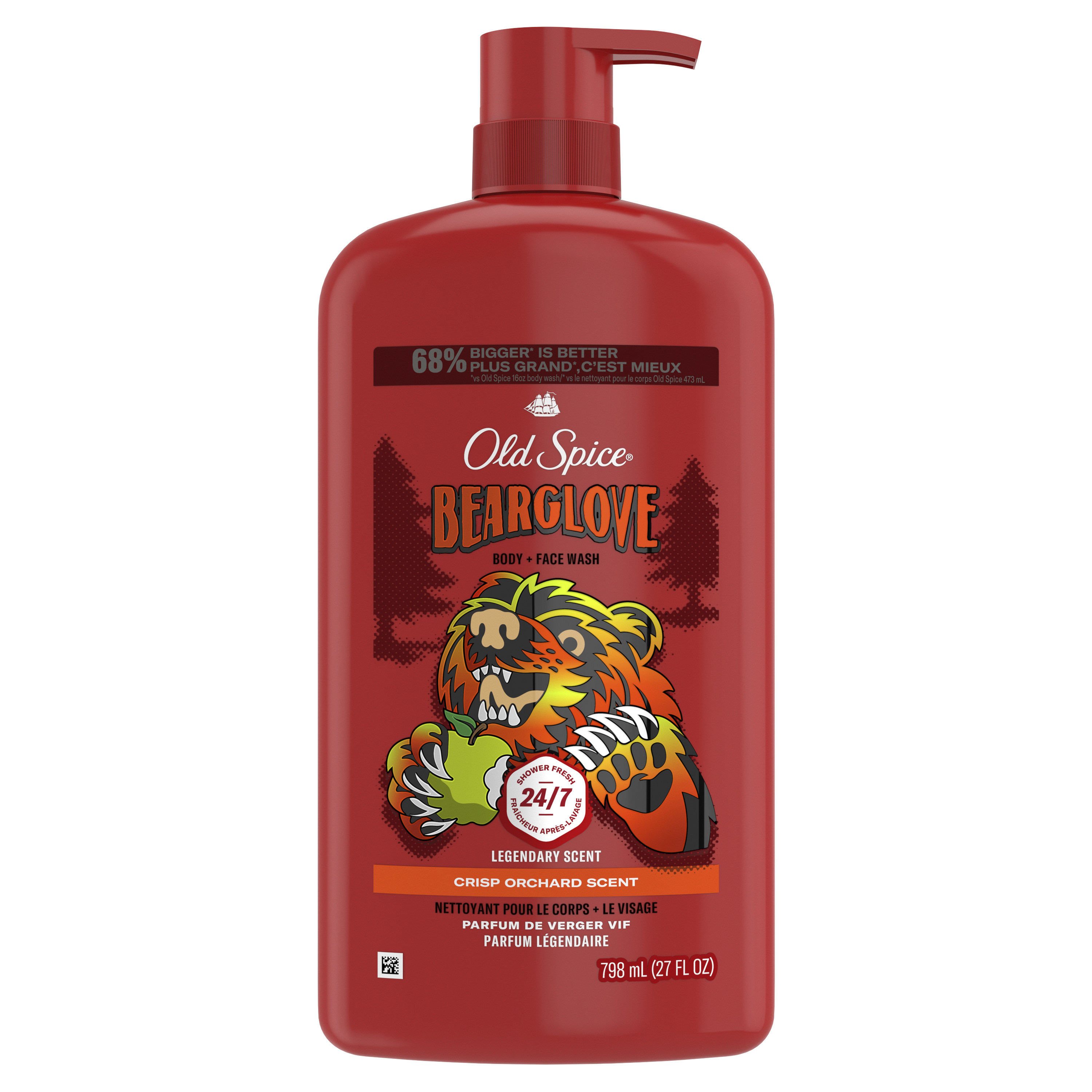 old spice Old Spice Body Wash for Men 24/7 Shower Clean Bearglove 27 Oz