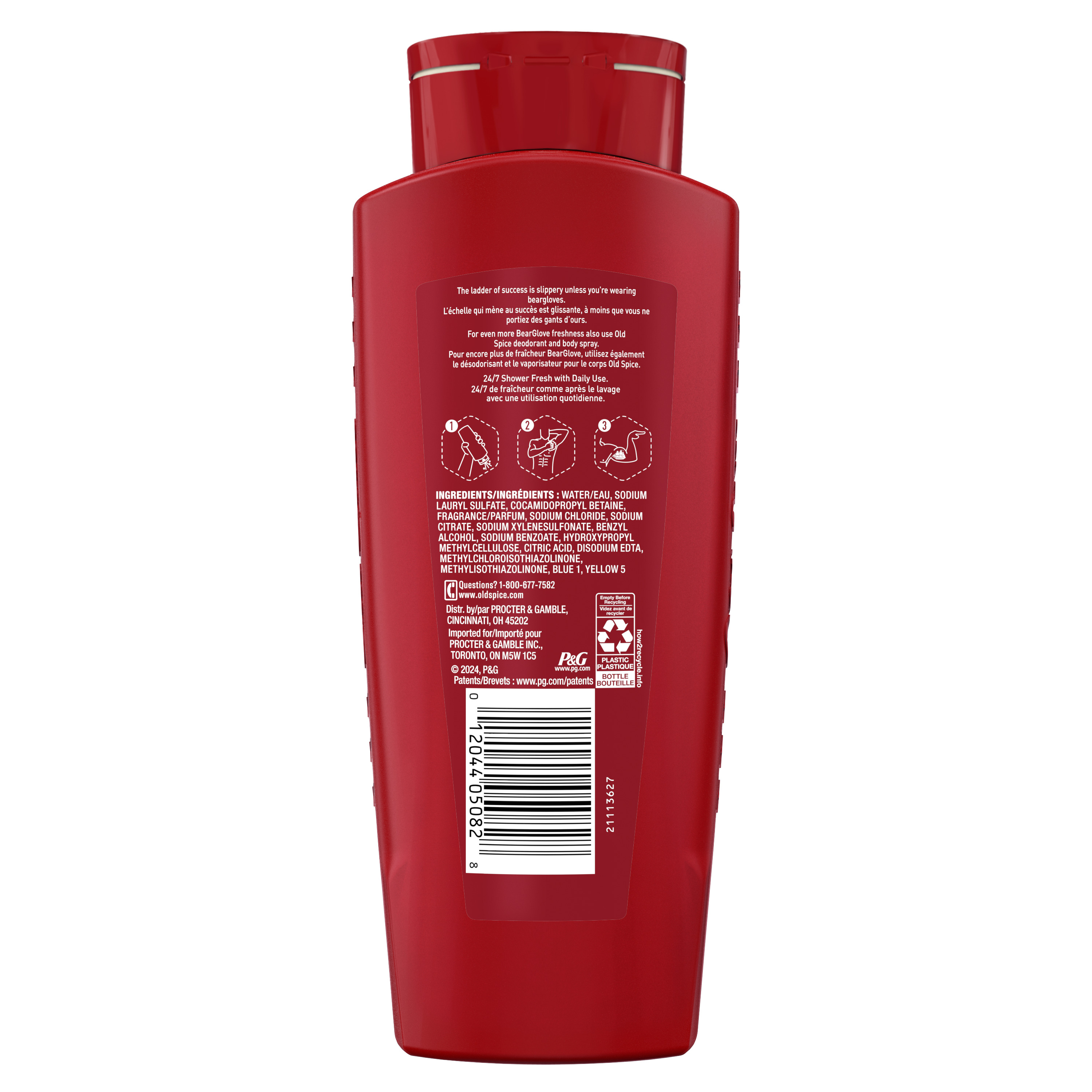 Old Spice Old Spice Body Wash For Men 24/7 Shower Clean Bearglove 24 Oz