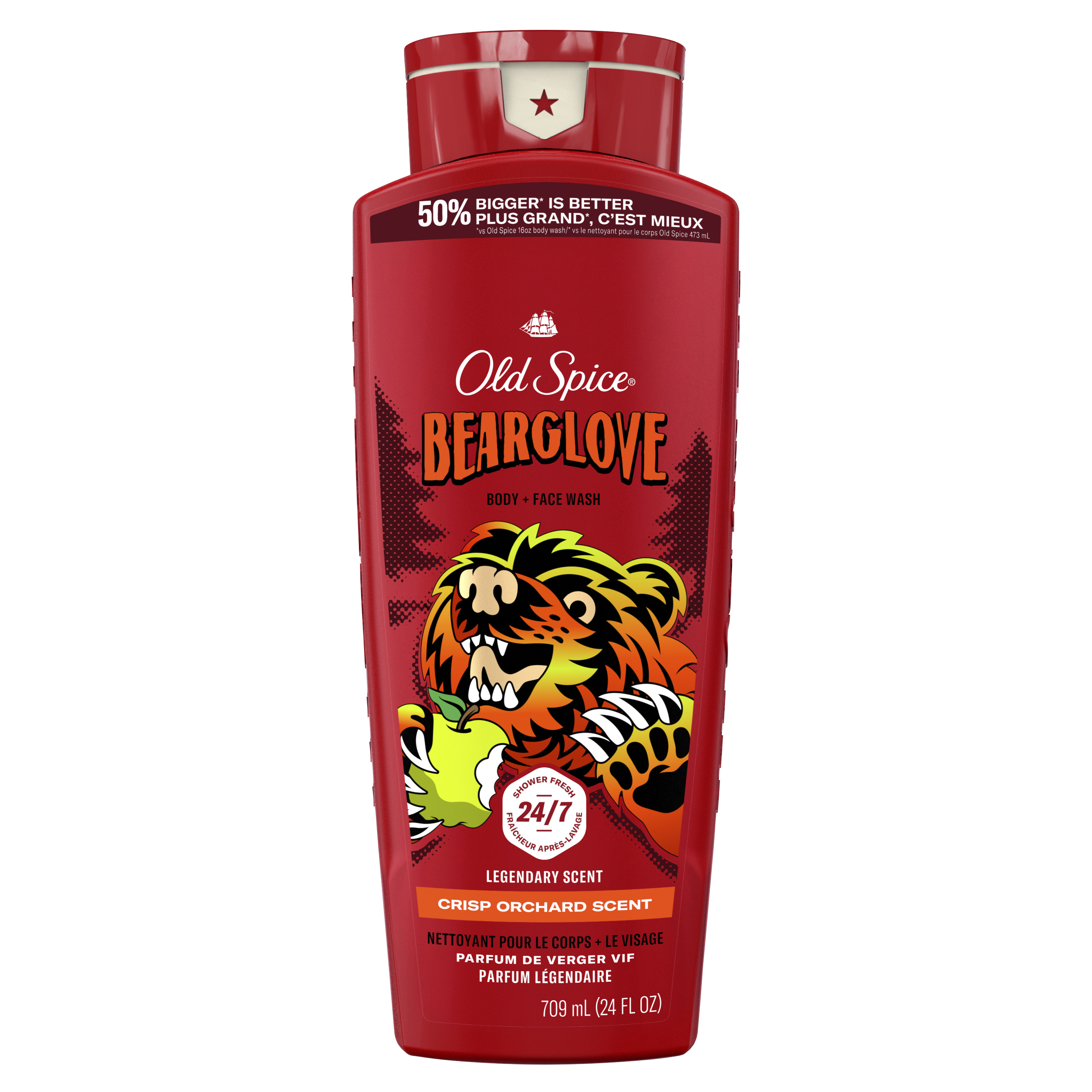 old spice Old Spice Body Wash for Men 24/7 Shower Clean Bearglove 24 Oz