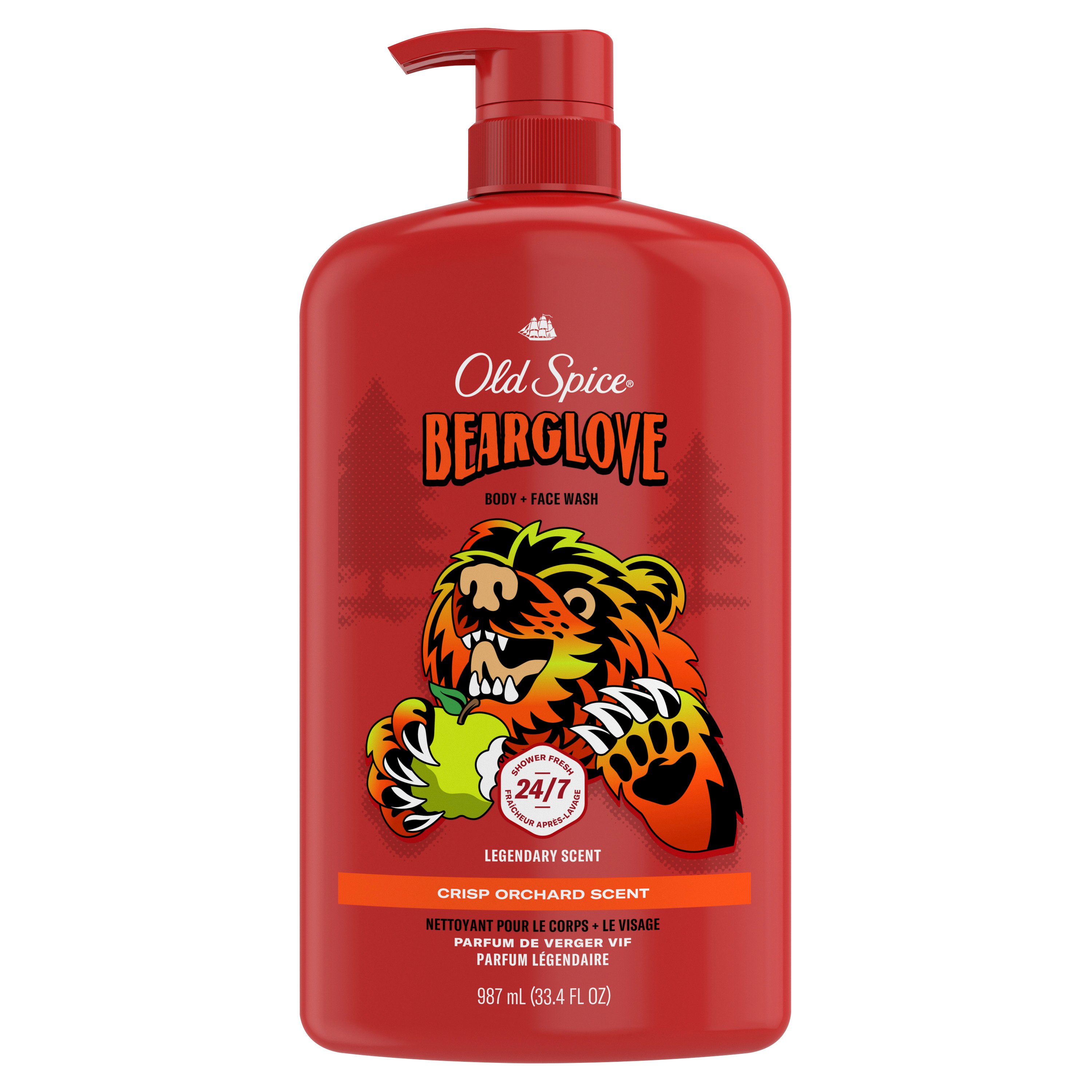 old spice Old Spice Body Wash for Men 24/7 Shower Clean Bearglove 33.4 Oz