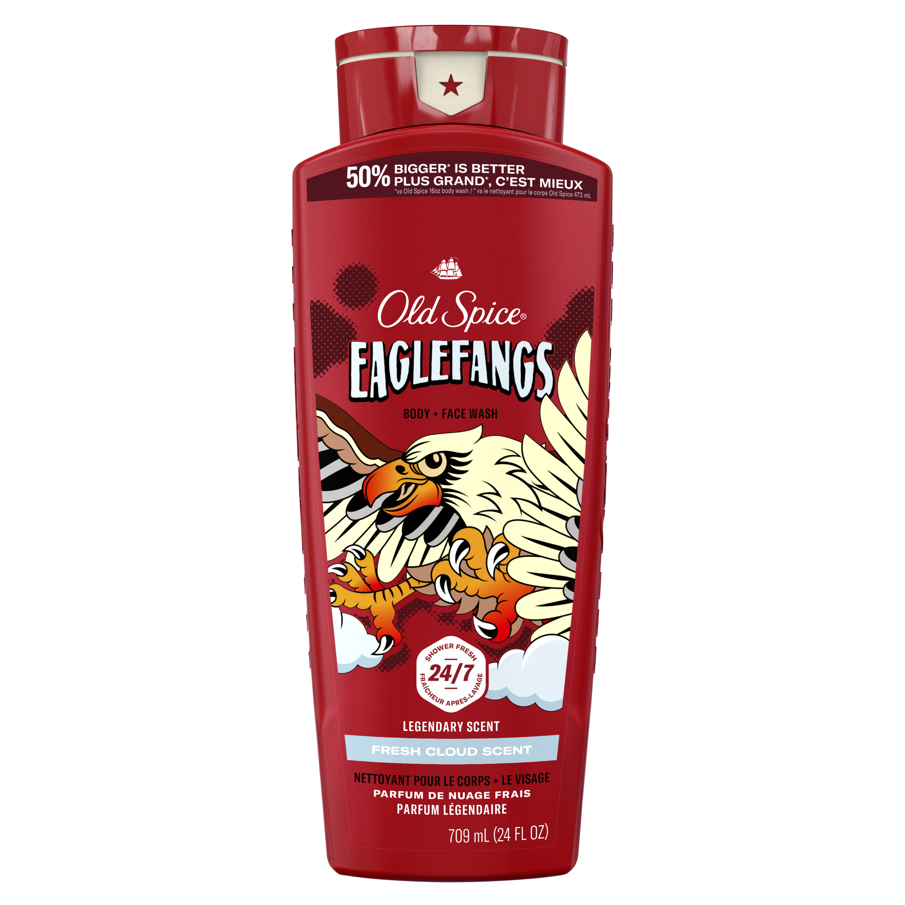 old spice Old Spice Body Wash for Men 24/7 Shower Clean Eaglefangs 24 Oz
