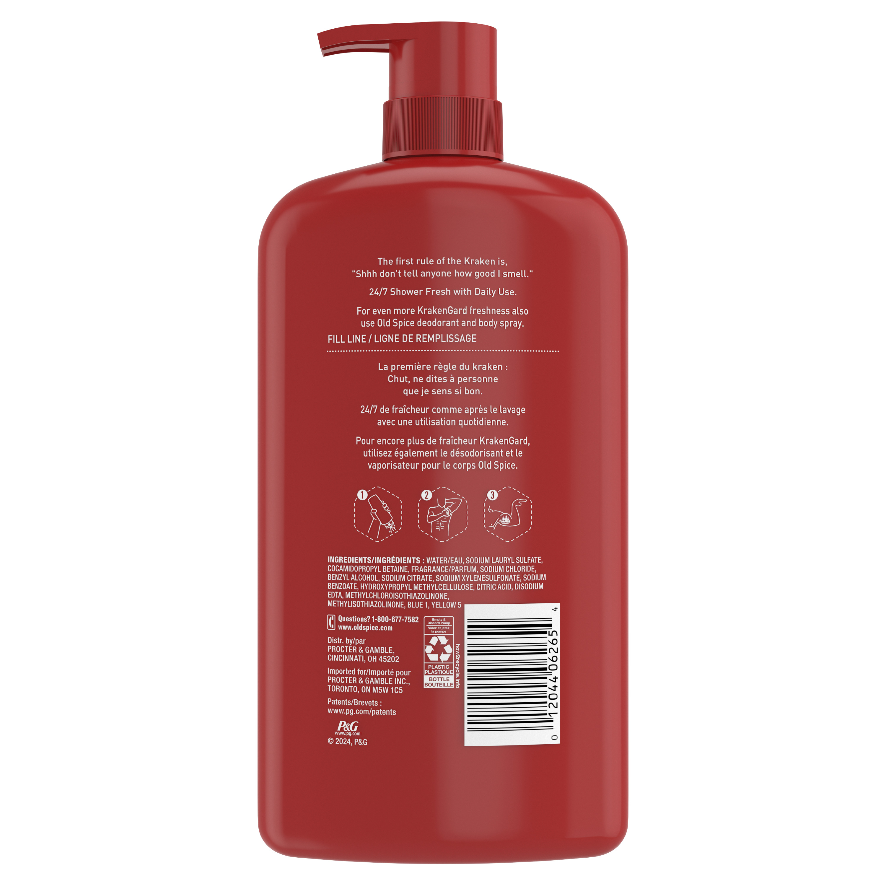 Old Spice Old Spice Body Wash For Men 24/7 Shower Clean Krakengard 27 Oz