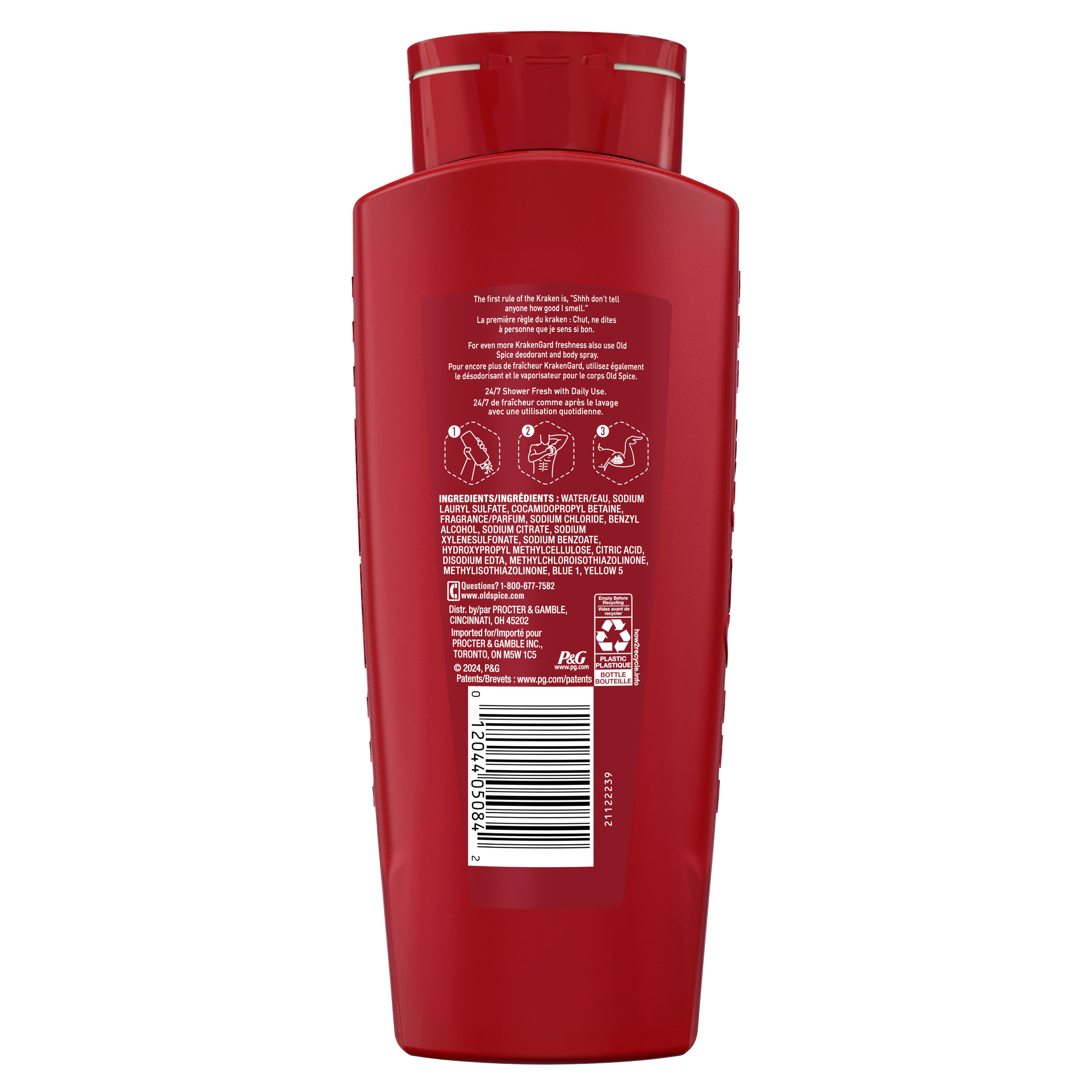 Old Spice Old Spice Body Wash For Men 24/7 Shower Clean Krakengard 24 Oz