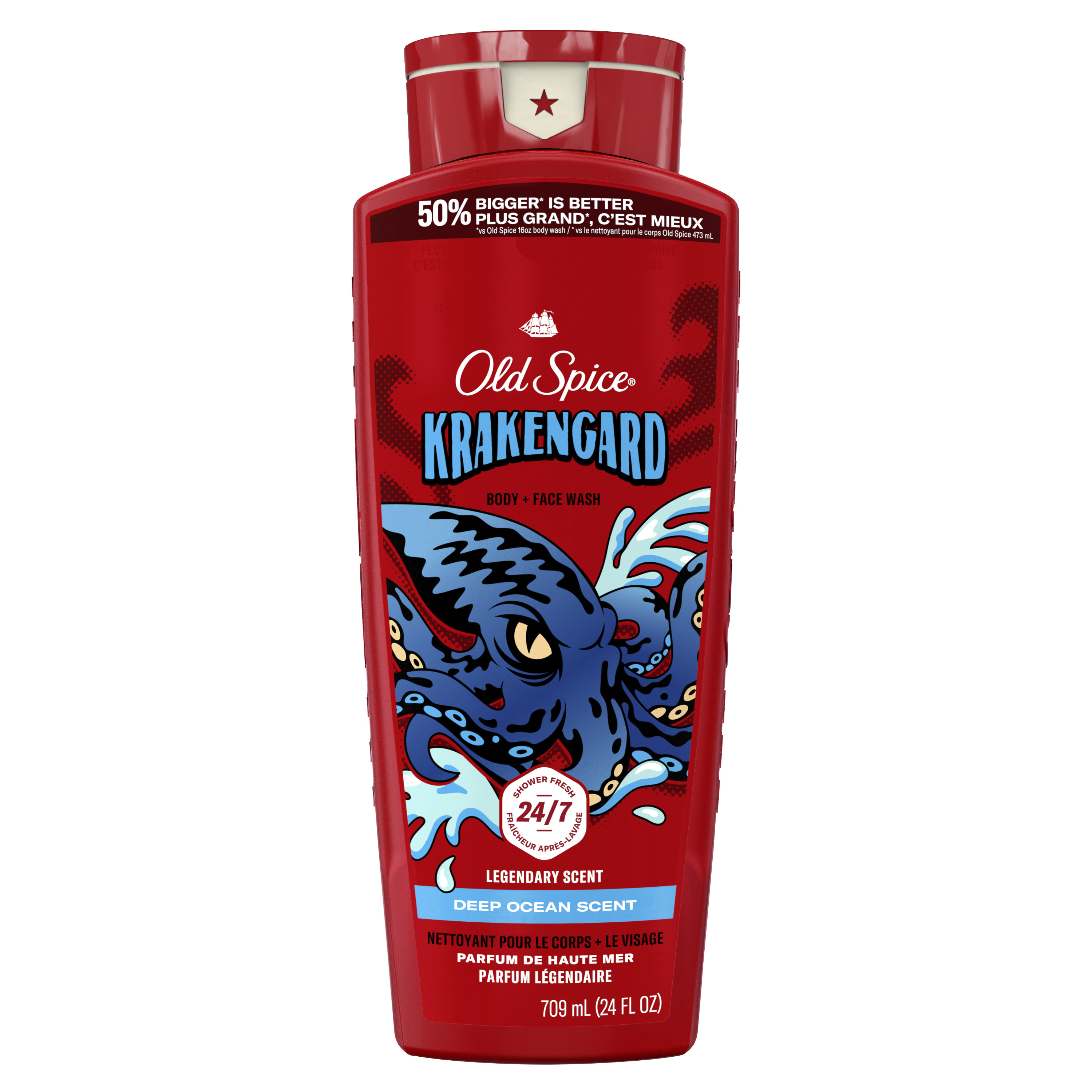 old spice Old Spice Body Wash for Men 24/7 Shower Clean Krakengard 24 Oz