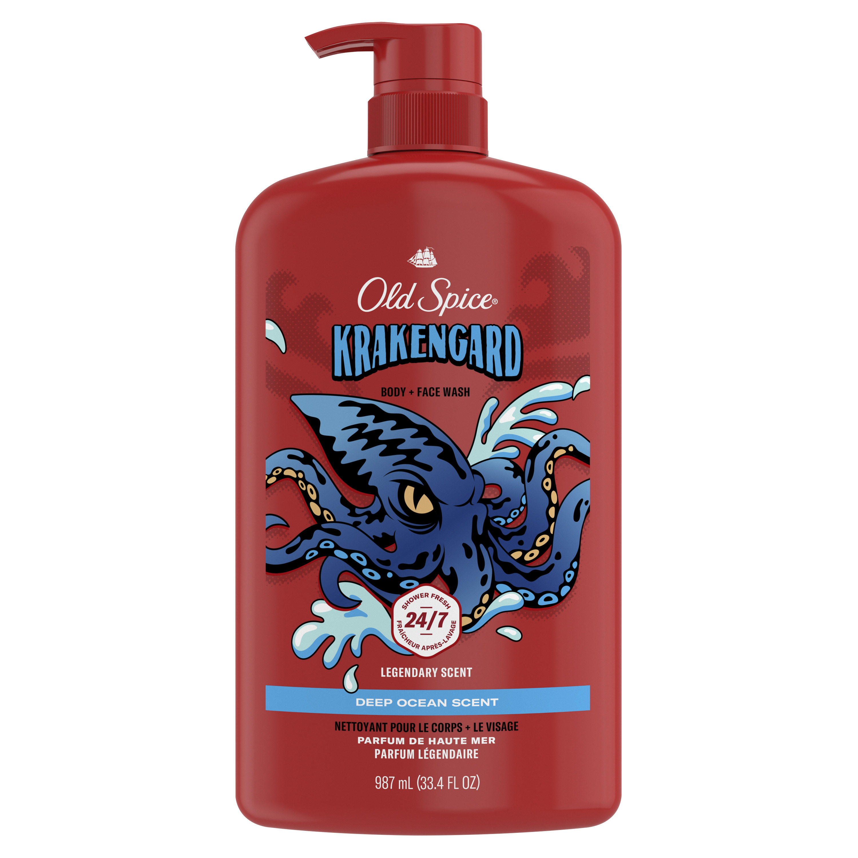 old spice Old Spice Body Wash for Men 24/7 Shower Clean Krakengard 33.4 Oz