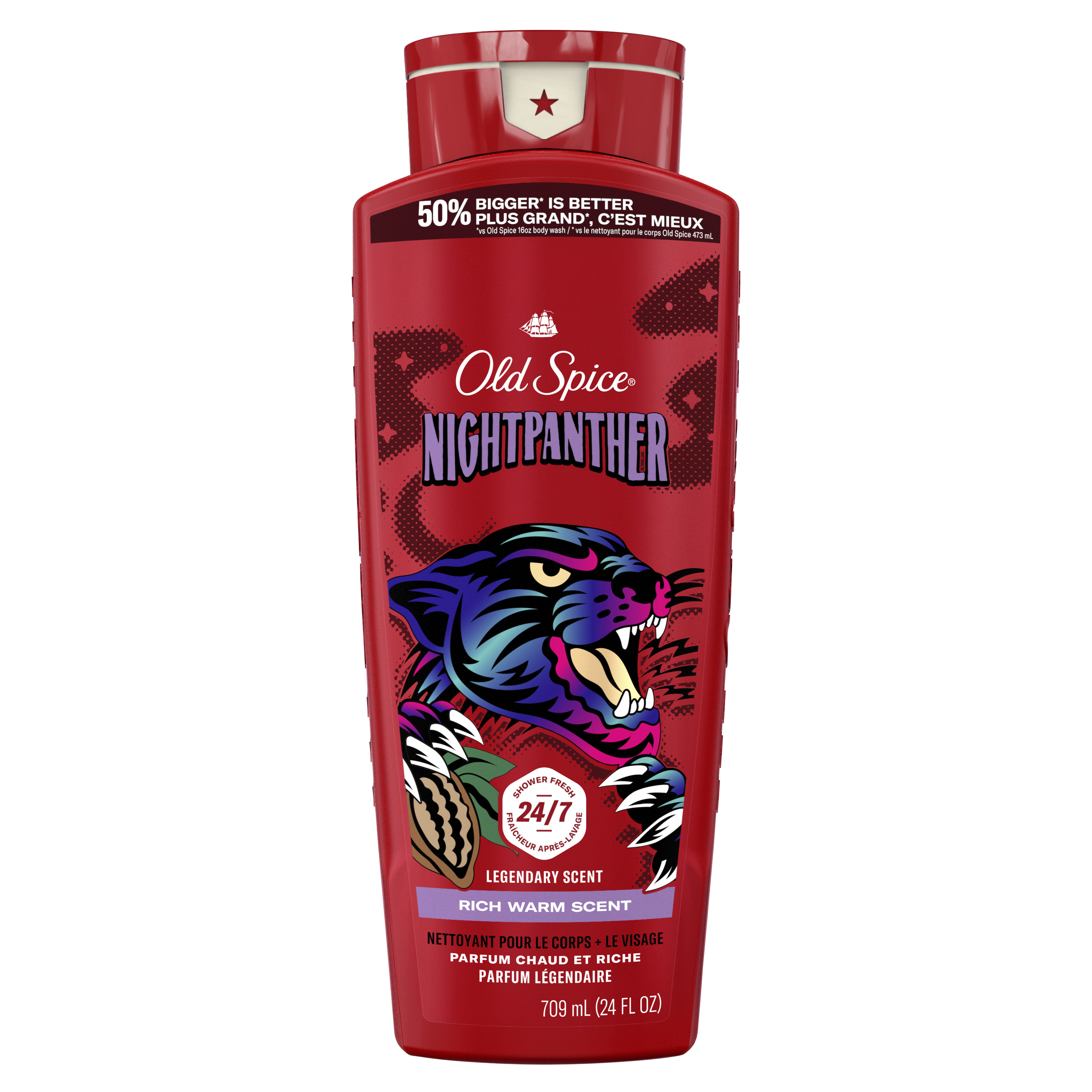 old spice Old Spice Body Wash for Men 24/7 Shower Clean Nightpanther 24 Oz