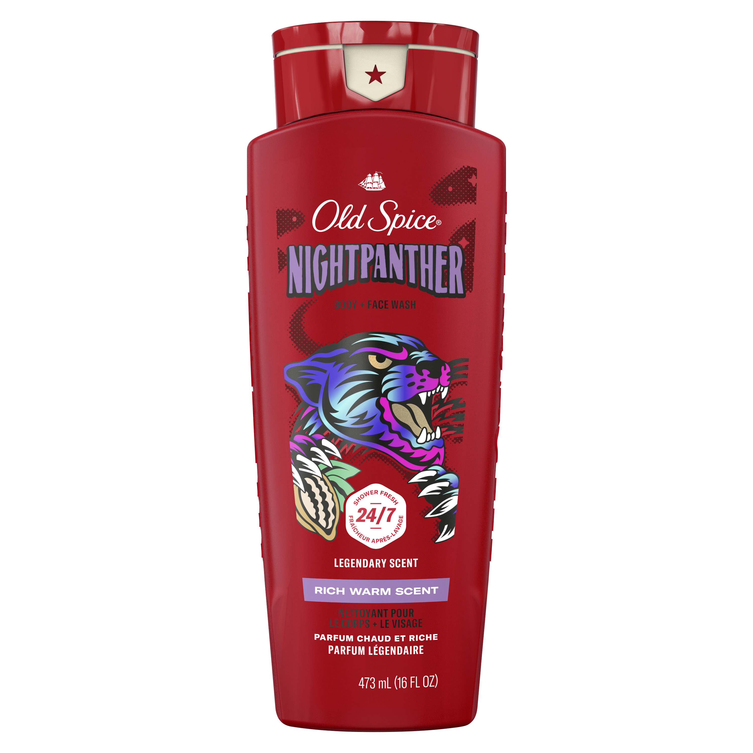 old spice Old Spice Body Wash for Men 24/7 Shower Clean Nightpanther 16 Oz