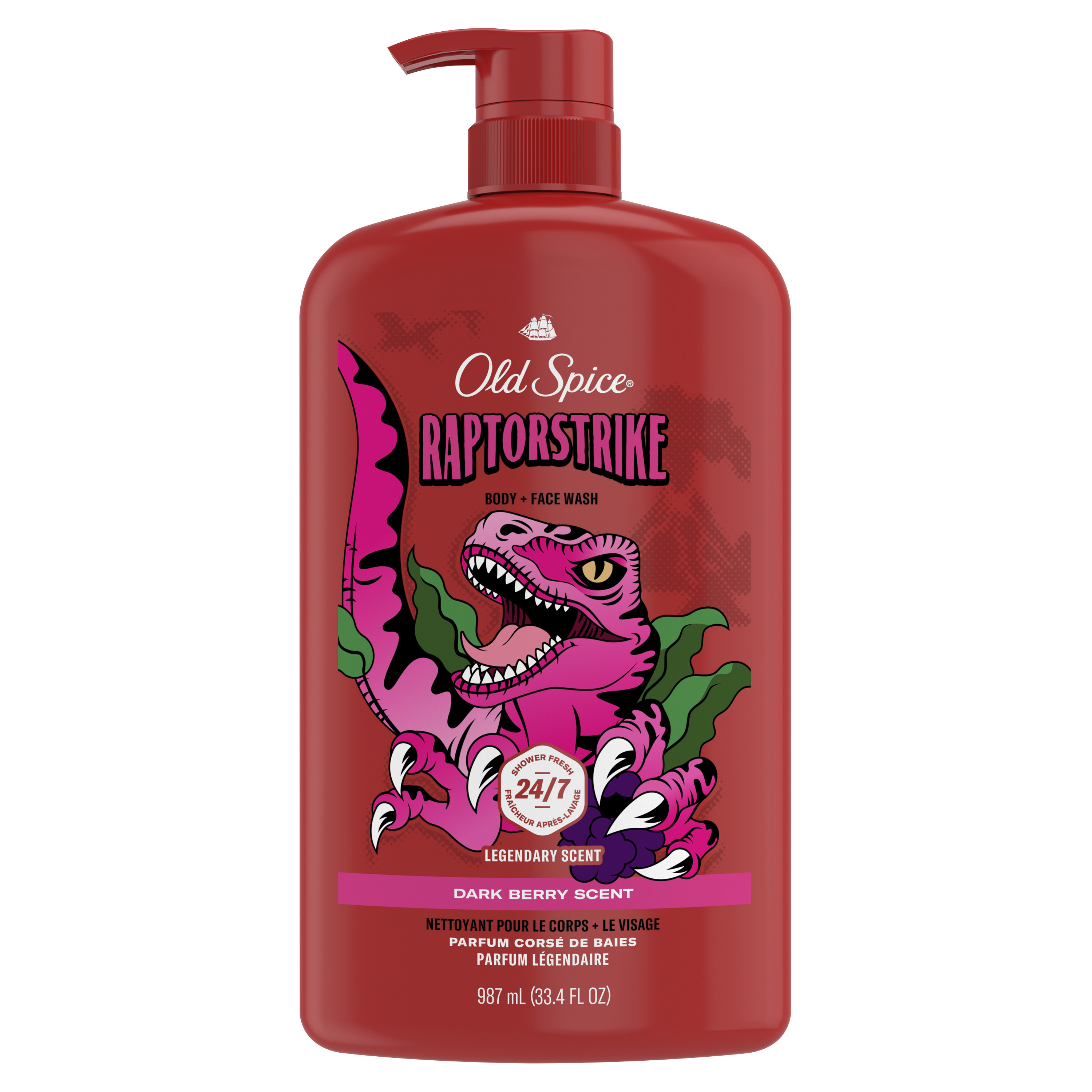 old spice Old Spice Body Wash for Men 24/7 Shower Clean Raptorstrike 33.4 Oz