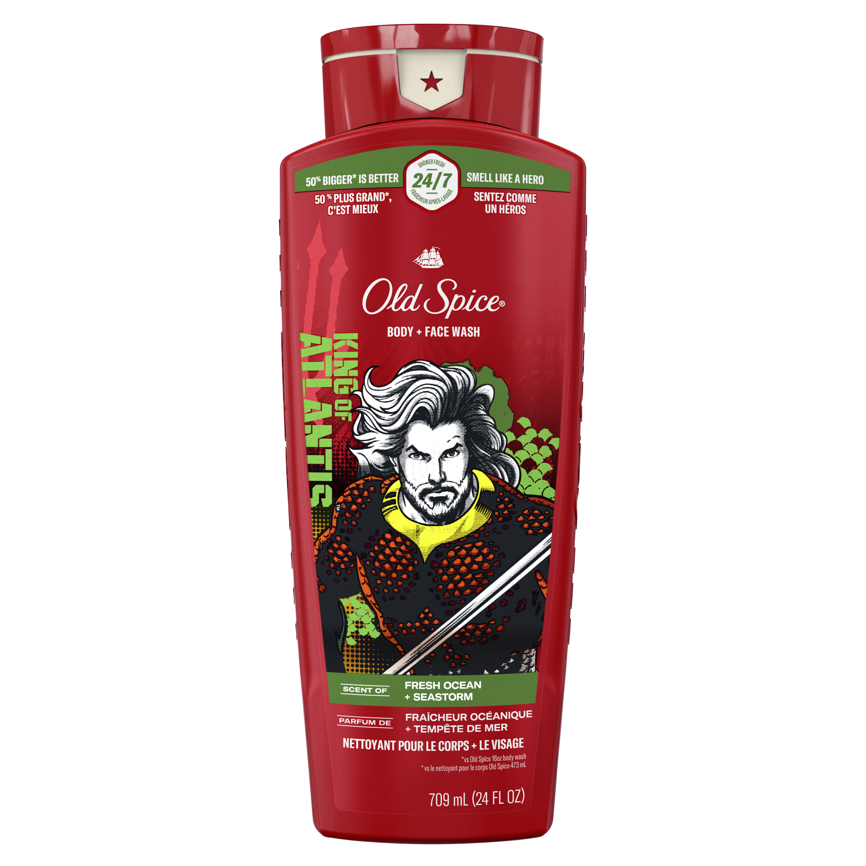 old spice Old Spice Body Wash for Men 24/7 Shower Fresh Aquaman 24 Oz